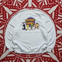 ราคา Crewneck Looney tunes สีขาวบริสุทธิ์ (42574588759)