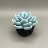 ราคา Blue Succulent Cactus Candle (เทียนหอมแคคตัสดอกซัคคิวเลนต์ สีฟ้าพาสเทล) (44603359902)