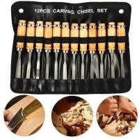 ราคา 12PCS/Set Wood Carving Hand Chisel Set Woodworking Lathe Gouges Tools Woodcarving Tools Set Carved Chisel Carving Knife (26361944009)