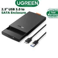 ราคา UGREEN เคส HDD 2.5 นิ้ว อะแดปเตอร์ SATA เป็น USB 3.0 กล่องใส่ฮาร์ดไดรฟ์ภายนอก (40478190637)