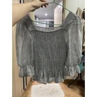 ราคา ส่งต่อเสื้อสม็อค แขนตุ๊กตา ลายดอกสีฟ้า ใส่สองครั้งค่ะ (9903721890)