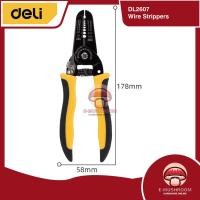 ราคา Deli Wire Stripper 0.6–2.6 มม. คีมปอกสายไฟ DL2607 (46055503449)