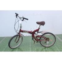 ราคา จักรยานพับได้ญี่ปุ่น - ล้อ 20 นิ้ว - มีเกียร์ - มีโช๊ค - Jaguar - สีแดง [จักรยานมือสอง] (18216899265)