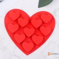 ราคา KNMSA] 10Cavi อินเทรนด์แม่พิมพ์ซิลิโคนรูปหัวใจ DIY วันวาเลนไทน์ Original Chocolate Candy Mould Fondant Jelly Pudding ขนมเบเกอรี่เครื่องมือ ศค (43925455286)