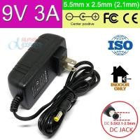 ราคา 9V 3A US Plug AC DC Adapter 1PCS AC 100V-240V Converter Adapter DC to 9V 3000mA Power Supply chargers 5.5mm x 2.1-2.5mm (5458890166)