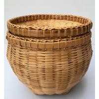 ราคา ตะกร้าโบราณพร้อมฝา เส้นผ่าฯ 23 ซม. สูง 18.5 ซม. ทำด้วยไม้ไผ่ งานฝีมือจากภูมิปัญญาชาวบ้าน สำหรับใส่สตางค์/สิ่งของ (14970804188)