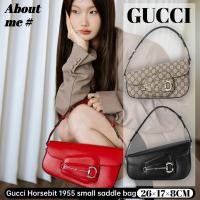ราคา กุชชี่ Gucci Horsebit 1955 armpit bag กระเป๋าอานผู้หญิงแบบอสมมาตร (29927313772)