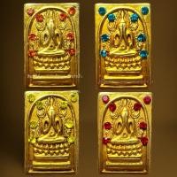 ราคา พระสมเด็จพระปิดตาซุ้มชินราชหลังสลัก2408ประดับพลอยสี,พระสมเด็จ (26509248379)