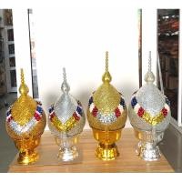 ราคา พานพุ่ม พานพุ่มเลื่อม ยอดตุ้ม (เบอร์ 5,6,7,8,9) ราคาต่อคู่ (22833673002)