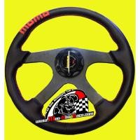 ราคา พวงมาลัยmomo-รุ่นDrifting ทรง4ก้าน(ขนาด 14นิ้ว)หนังแท้ ราคา/วง (2280472200)