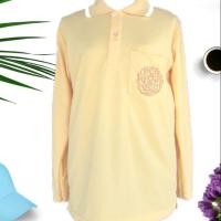 ราคา เสื้อโปโลสีเหลืองแขนยาวปักทรงพระเจริญ (3704449106)