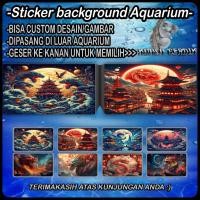 ราคา สติ๊กเกอร์พื้นหลังตู้ปลาดีไซน์มังกรเจดีย์ (55451501519)