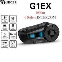 ราคา TNICER G1Ex หูฟังบลูทูธสำหรับหมวกกันน็อก | ระบบอินเตอร์คอมรองรับ 6 คน | กันน้ำ IP65 | การสื่อสารระยะไกล | แชร์เพลง (26504574458)