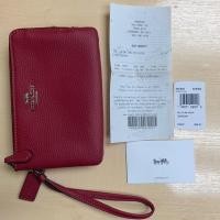 ราคา Coach แท้ กระเป๋าคล้องมือ size S 2 ซิป (5714159338)