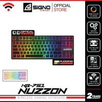 ราคา SIGNO E-Sport Wireless Mechanical Gaming Keyboard NUZZON รุ่น KB-751 (คีย์บอร์ด เกมมิ่ง) (18412249005)