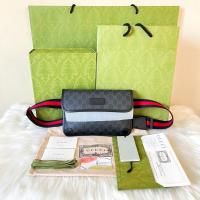 ราคา Gucci GG Supreme Black belt bag (Y.22) (21870476439)