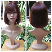 ราคา สีน้ำตาลประกายทอง วิกผมแท้ 100% งานแสกกลาง ยาว 10 นิ้ว (843746099)