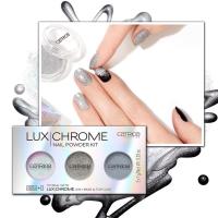 ราคา ของแท้/พร้อมส่ง Catrice LuxChrome Nail Powder Kit 01 คาทริซ ผงแต่งเล็บประกายโฮโลกราฟฟิค (19164463624)