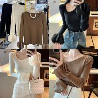 ราคา เสื้อแขนยาวknitปลายแขนพุ่ม (20594897016)