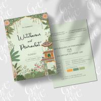 ราคา การ์ดแต่งงาน การ์ดมงคลสมรส การ์ดงานบวช ธีม Art (50 ใบ) (23920760987)