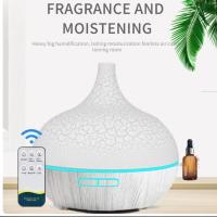 ราคา เครื่องพ่นอโรม่า ❣️แถมน้ำมันหอม 1 ขวด❣️เครื่องพ่นไอน้ำอโรม่า Aroma Diffuserเพิ่มความชื้นในห้อง พ่นน้ำมันหอม 500ml. (25122053152)