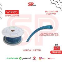 ราคา แรงดันสูง PNEUMATIC AIR HOSE / PU HOSE 8MM X 5MM BLUE WIPRO (มิเตอร์) (53950814244)