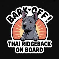 ราคา สติ๊กเกอร์ ติดรถ สติ๊กเกอร์กันน้ำ BRKOF หมา สุนัข BARK OFF! Dog On Board ไทยหลังอาน THAI RIDGEBACK (40411412304)