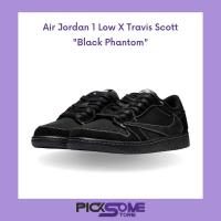 ราคา (พร้อมส่ง) ของแท้100% รองเท้าผ้าใบ Nike Air Jordan 1 low x Travis Scott 'Black Phantom' (23139708405)