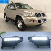 ราคา รถ Led Drl สําหรับ Toyota Prado 120 LC120 GRJ120 2002 ~ 2010 ไฟวิ่งกลางวันกันชนหน้าขับรถหมอกโคมไฟ Daylight ไฟหน้า (44428286610)