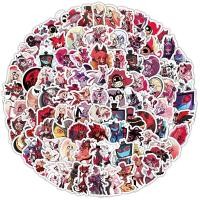 ราคา 100pcs New Japanese Manga Hazbin Hotel Decorative Computer Luggage Skateboard Notebook Sticker (55453975603)
