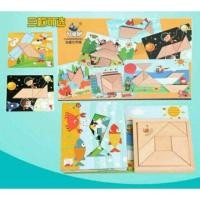 ราคา Tangram ชุดตัวต่อไม้ 7 ชิ้น เสริมทักษะ .. เตรียมพร้อมสอบสาธิต (5609794809)