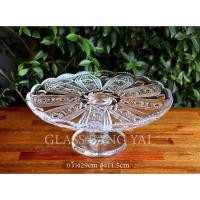 ราคา พานแก้วคริสตัล เนื้อหนาใส (มีสินค้าพร้อมส่ง) (25373976638)