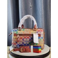 ราคา กระเป๋า Coach กระเป๋าสะพายข้าง ROWAN SATCHEL IN SIGNATURE CANVAS (42472021922)
