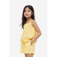 ราคา H&M(เอชแอนด์เอ็ม) กางเกงขาสั้นมีลวดลายทรงถุงกระดาษ เด็กหญิง 1167447_1 (56905411148)