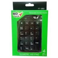 ราคา MD Tech คีย์บอร์ดตัวเลขแบบเก็บสาย MD Tech PT-982 (19541805098)