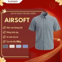 ราคา [ใหม่] เสื้อผู้ชายวัยกลางคนปักลายโลโก้ PAPAGO แขนสั้นแนวนอน Hybrid - P25SNTT004 (49505585667)