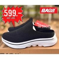 ราคา ✨️ BAOJI รองเท้าผ้าใบ บาโอจิ ลิขสิทธิ์แท้ SALE รองเท้า Slip-on สลิปออน แบบสวม ผู้หญิง ใส่ลำลอง เที่ยว สีดำขาว (45253392432)