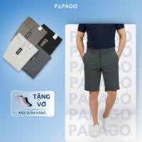 ราคา [ใหม่] กางเกงขาสั้นผู้ชาย PAPAGO กางเกงขาสั้นวัยกลางคนนุ่มและสวยงามคุณภาพสูง - P25QS002 (42927157576)