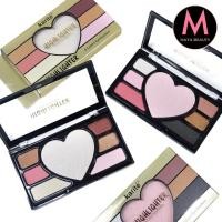 ราคา {12ตลับ} Karite Color Eyeshadow & Highlighter Palette พาเลทอายแชโดว์ รูปหัวใจ หลากสี ประกายชิมเมอร์ (29607477893)