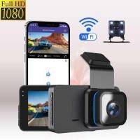 ราคา เครื่องบันทึกการขับขี่ด้านหน้าด้านหลังบันทึกคู่รถDVRกระจกมองหลังฟรีสายไฟHDย้อนกลับวิดีโอY11 (58005151802)