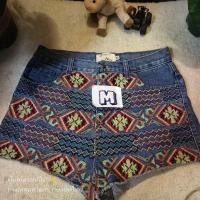 ราคา กางเกงยีนส์ขาสั้นเสมอหูไซร์M (28113322068)