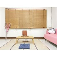 ราคา หน้ากว้าง 130 ซม. มู่ลี่ มู่ลี่ไม้ไผ่ มู่ลี่ไม้ ม่านหน้าต่าง ม่านม้วนไม้ไผ่ Bamboo Blinds Bamboo Window Shades กันแดด (21980207419)