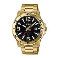ราคา Casio Standard นาฬิกาข้อมือผู้ชาย สายสแตนเลส รุ่น MTP-VD01G,MTP-VD01G-1B - สีทอง (1817426911)