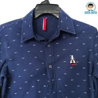 ราคา เสื้อเชิ้ต มือสอง แบรนด์ ANIMAL HOUSE by Greyhound สีน้ำเงิน โลโก้มอนสเตอร์ ไซส์ XS (19260482174)