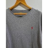 ราคา เสื้อยืดคอวีแขนยาว POLO Ralph lauren ของแท้ มือสอง สภาพดี (22886684617)