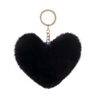 ราคา Love Heart Fur Ball พวงกุญแจหัวใจพีชตุ๊กตารถหัวใจเครื่องประดับรูปจี้คู่ G1r3 (51403466751)