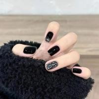 ราคา น้ำตาลทรายแดง กลิตเตอร์ละเอียด ความรู้สึกหรูหรา ความสดใส แฟชั่นเรียบง่าย สีพื้น สติ๊กเกอร์เล็บสั้น 24 ชิ้น (28482509886)