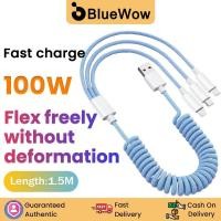 ราคา 1.5MBlueWow 4-in-1 Fast สายชาร์จ 100W Usb Type C สําหรับ Usb Type C iP Charger สายชาร์จลวด (28517439884)