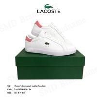 ราคา Lacoste รองเท้าผ้าใบ รุ่น Women's Powercourt Leather Sneakers Code: 7-42SFA00361T4 (18582865703)