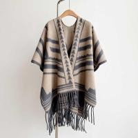 ราคา พรมคลุมไหล่หรูหราแบบสองหน้า เสื้อโค๊ตแบรนด์เนม สำหรับฤดูใบไม้ร่วง (53404407497)